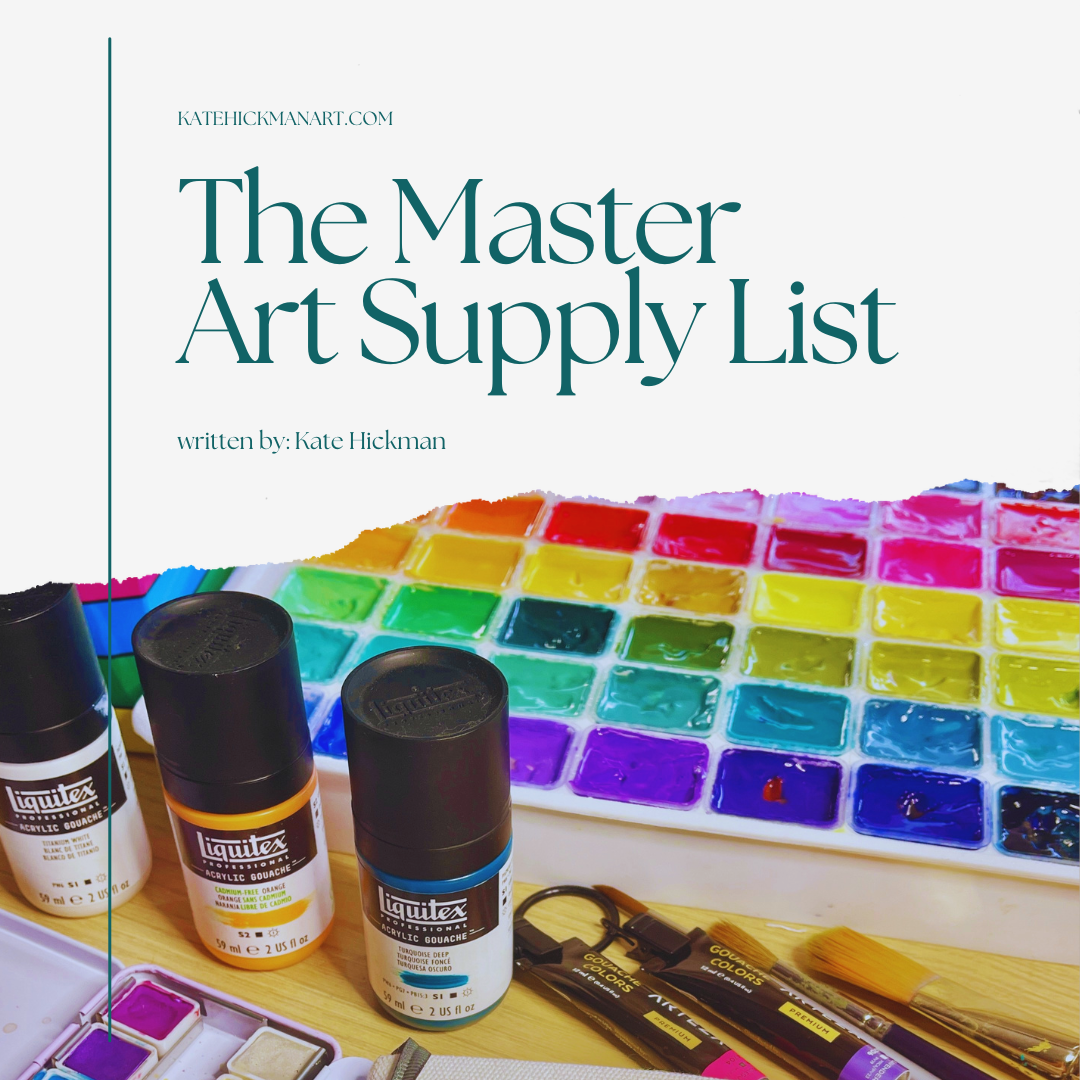 Art Supplies Shopping List for Acrylic Painting