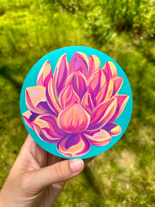 "The Lotus" Mini Original Painting