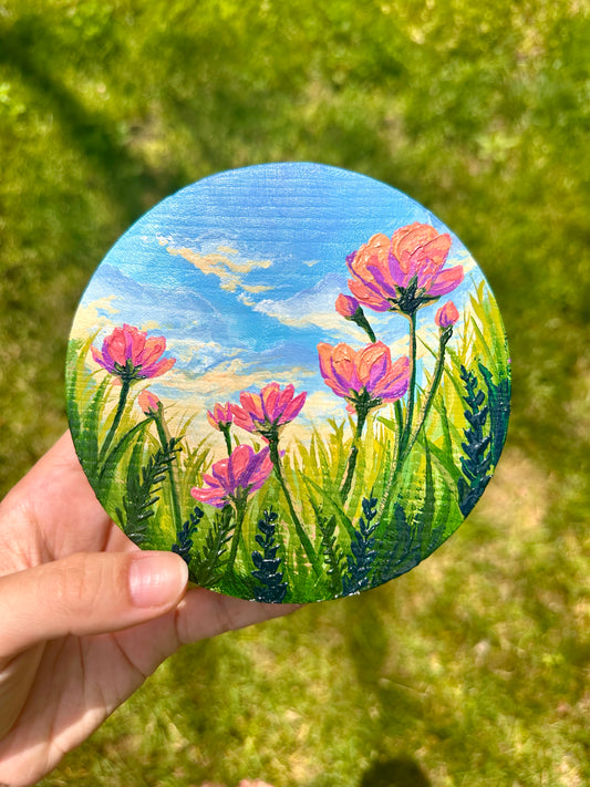 "Gone Flower Picking" Mini Original Painting