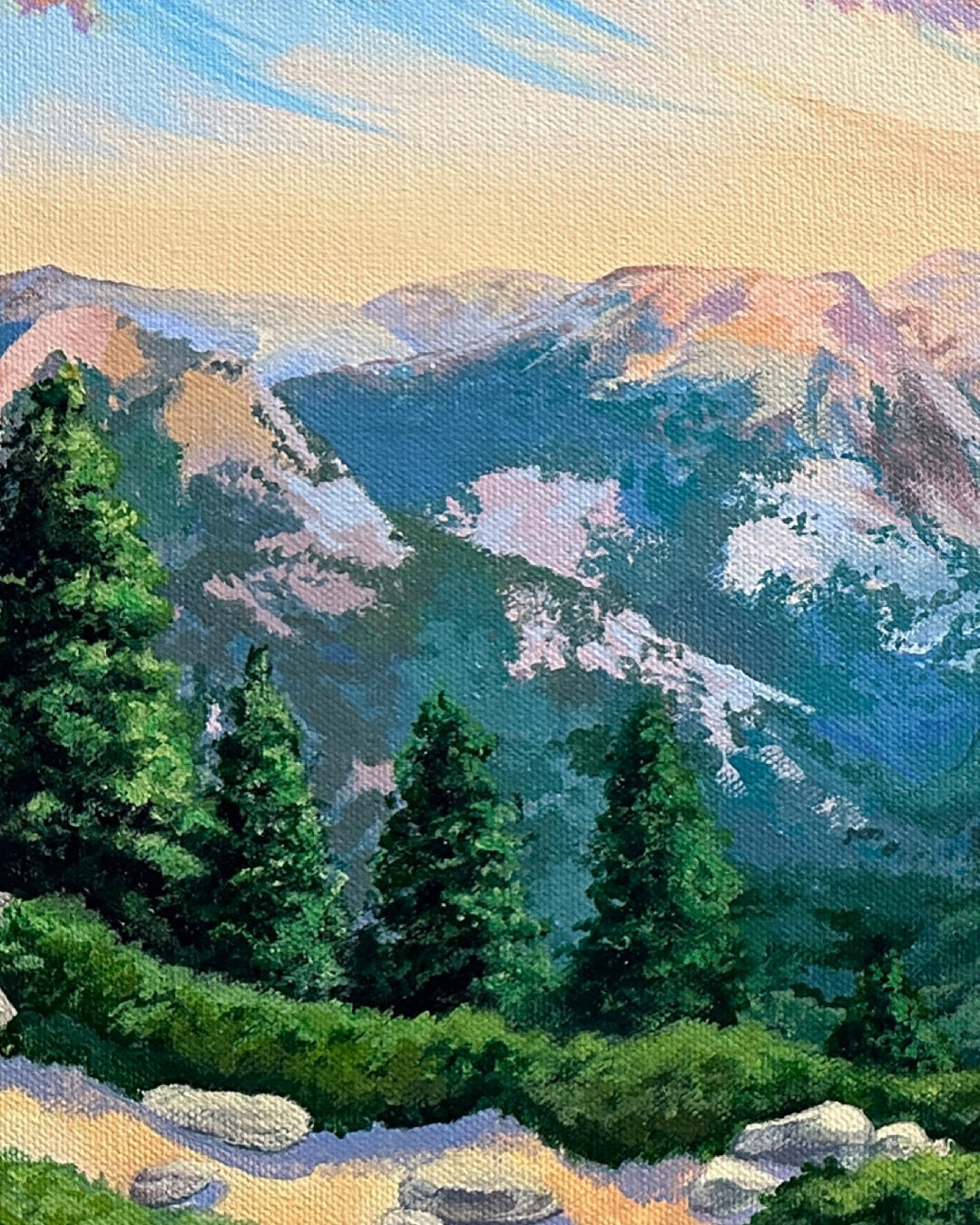 "Half Dome Summit" Original Painting