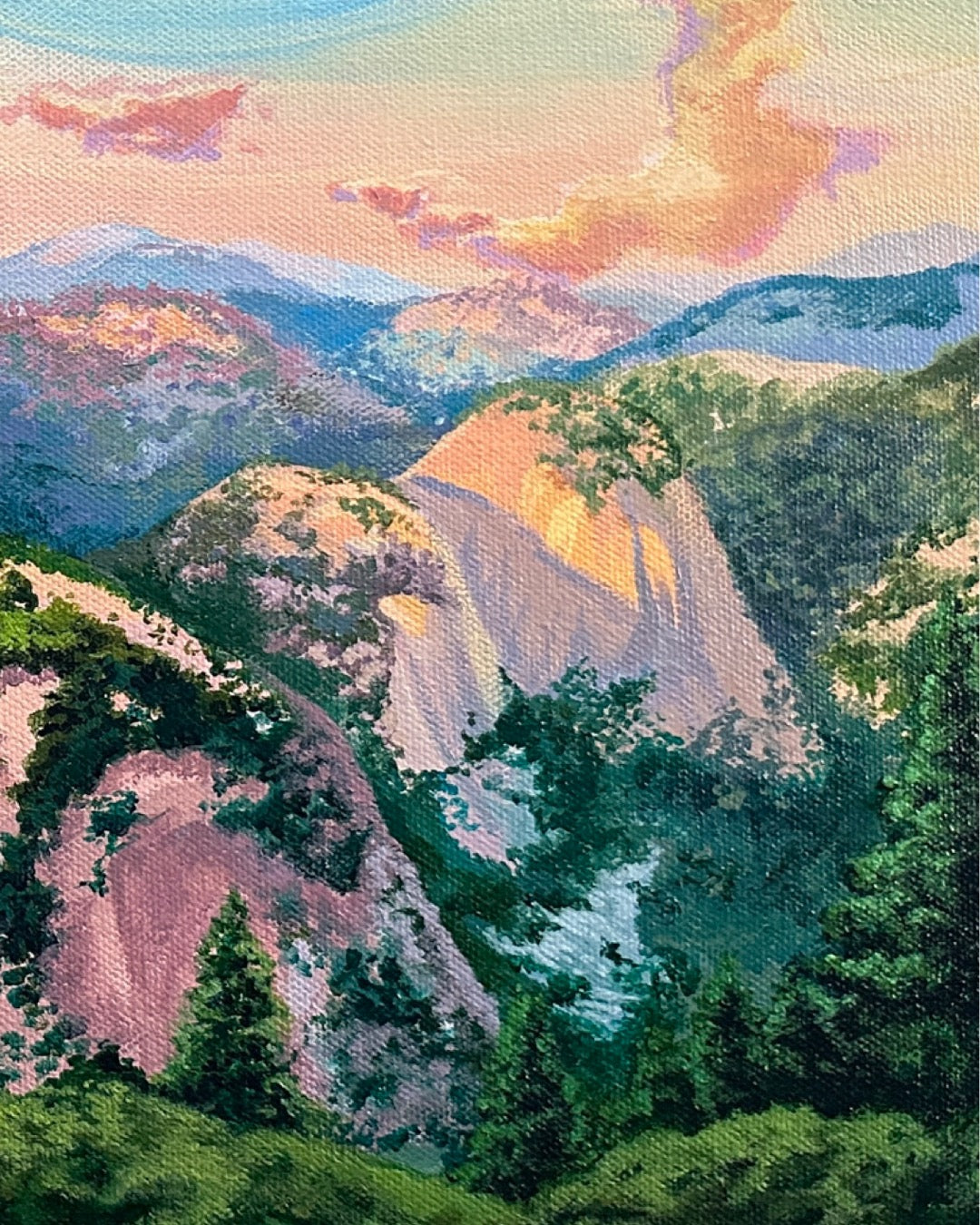 "Half Dome Summit" Original Painting