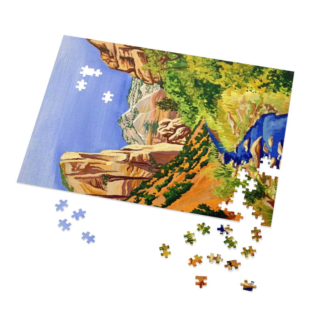 Zion River Valley Jigsaw Puzzle (500 pcs)