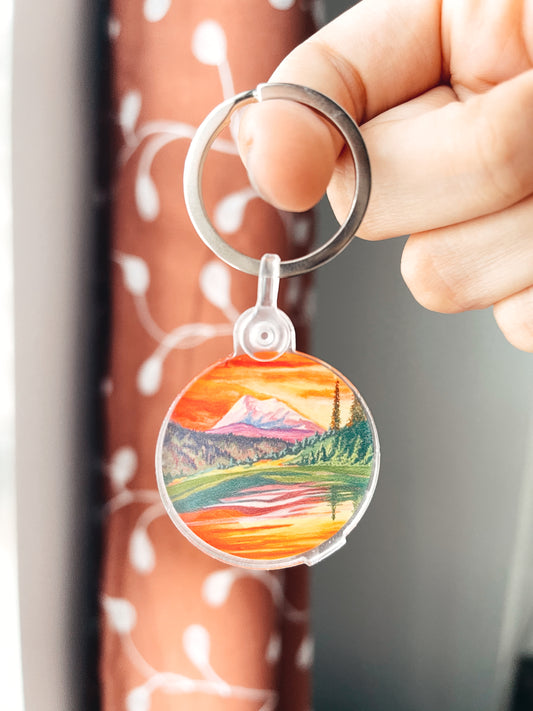 Mount Rainier National Park Keychain