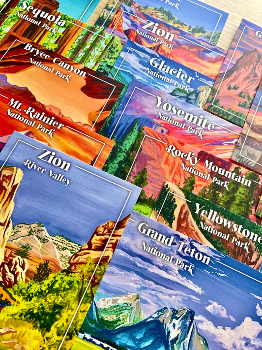 National Park Postcards - Full Set